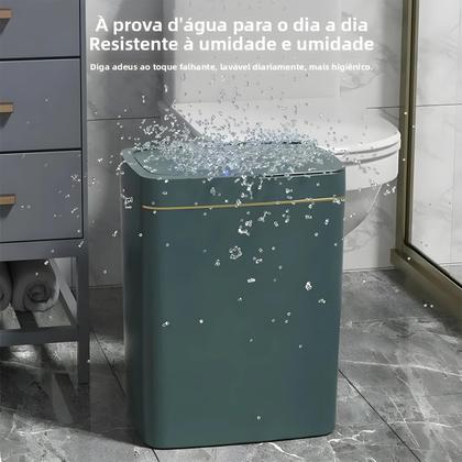 Imagem de Lixeira De Cozinha À Prova De Cheiros Com Tampa E Sensor Automático, Modelo Novo 2025