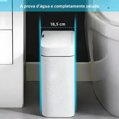 Imagem de Lixeira De Cozinha À Prova De Cheiros Com Tampa E Sensor Automático, Modelo Novo 2025