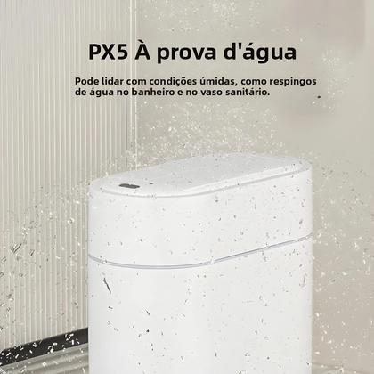 Imagem de Lixeira De Cozinha Inteligente De Parede 9L Com Sensor, Enchimento Automático Bidirecional E Tampa -