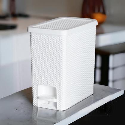 Imagem de Lixeira De Cozinha Moderna Quarto 10 Litros C/Pedal Multiuso