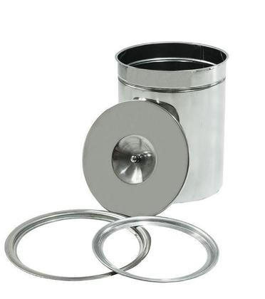 Imagem de Lixeira De Embutir 05 Litros Inox Pias Bancadas Mármores