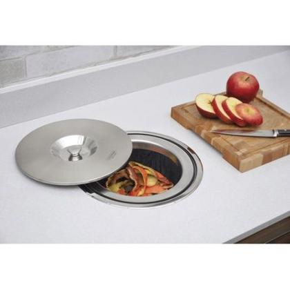 Imagem de Lixeira de Embutir Clean Round em Aço Inox - 5L - Tramontina