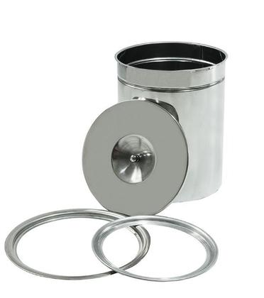 Imagem de Lixeira de embutir inox 3 litros para pias e churrasqueiras não enferruja 