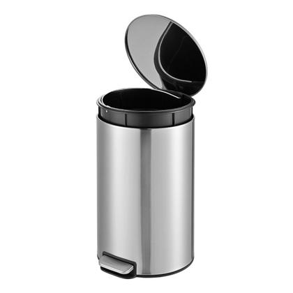 Imagem de Lixeira de Inox Slim 5 Litros Para Banheiro Com Pedal