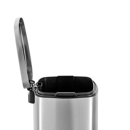 Imagem de Lixeira de Pedal 5L em Inox com Balde Interno Removível