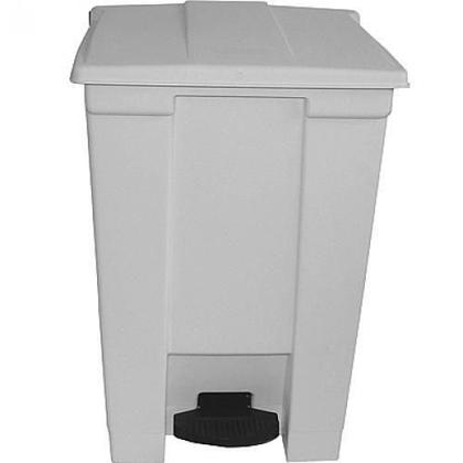 Imagem de Lixeira De Pedal 60 Litros Branca Bralimpia 