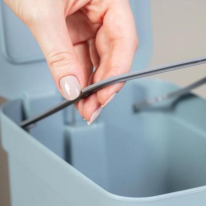 Imagem de Lixeira de Pedal Trium 20L Chumbo Fechado - Ou