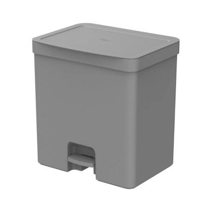 Imagem de Lixeira de Pedal Trium 20L Chumbo Fechado - Ou