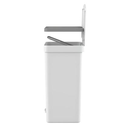 Imagem de Lixeira de Pedal Trium 30L Duplo Compartimento Branco LX4350BCF - Ou