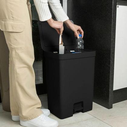 Imagem de Lixeira de Pedal Trium 30L Duplo Compartimento LX4350 - Ou