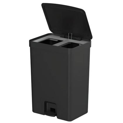 Imagem de Lixeira de Pedal Trium 30L Duplo Compartimento LX4350 - Ou