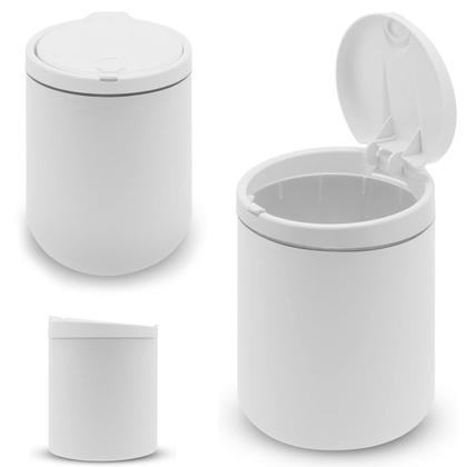 Imagem de Lixeira de Pia Cesto de Lixo 3 litros Plástica Click Cozinha Cores com Tampa Viel