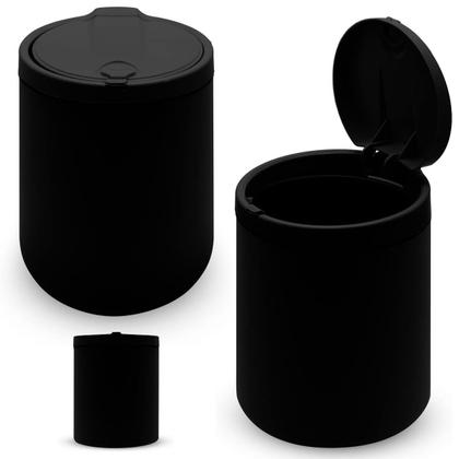 Imagem de Lixeira de Pia Cesto de Lixo 3 litros Plástica Click Cozinha Cores com Tampa Viel