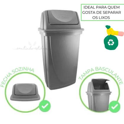 Imagem de Lixeira eco 7,2l uni