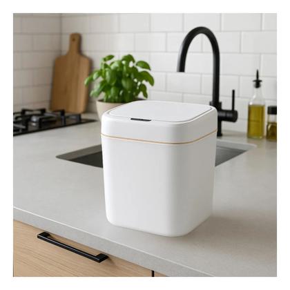 Imagem de Lixeira eletrica por sensor aproximação 14 litros quadrada