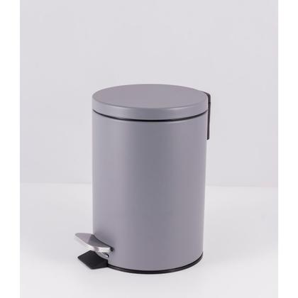 Imagem de Lixeira em Inox 3 Litros Cinza Com Pedal e Tampa Matte