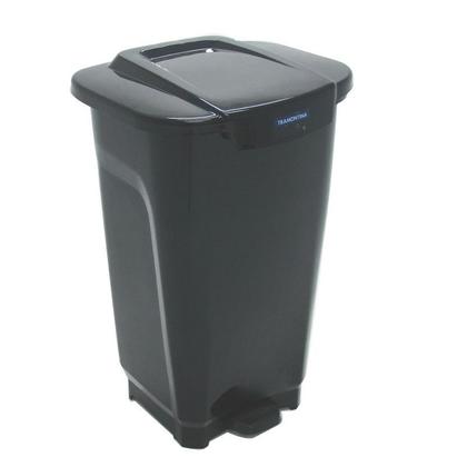 Imagem de Lixeira em plastico t-force preto 50l