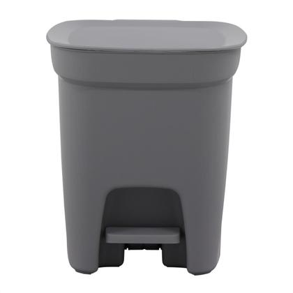 Imagem de Lixeira em polipropileno compact cinza 7 l pedal tramontina