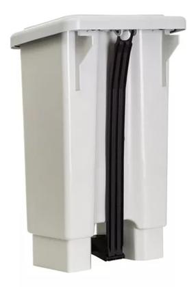 Imagem de Lixeira Hospital Branca Com Pedal 50l Com Saco De Lixo Kit 3