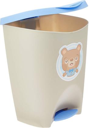 Imagem de Lixeira Infantil Bear Com Pedal Azul Usual Utilidades