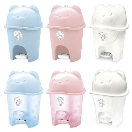 Imagem de Lixeira Infantil Fofura 6,5 Litros Para Meninos E Meninas Baby Adoleta Cor:Verde