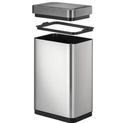 Imagem de Lixeira Inox Automática com Sensor 50 Litros  Tampa Inteligente