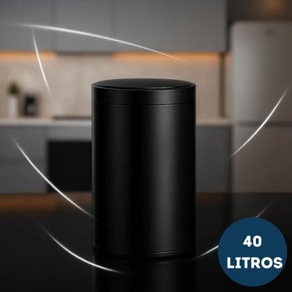 Imagem de Lixeira Inox Automática Grande Inox 40L. Sensor Inteligente