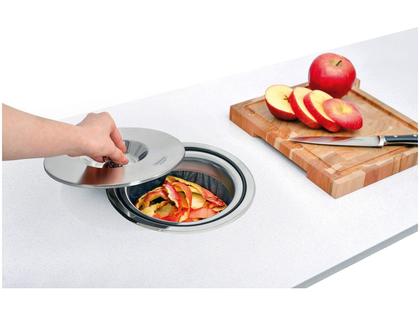 Imagem de Lixeira Inox de Embutir Tramontina 5L - Clean Round