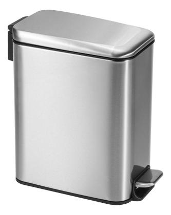 Lixeira Inox Línea 5l Com Pedal Para Banheiro Escritório - ORDEZ Imagem de Lixeira Inox Línea 5l Com Pedal Para Banheiro Escritório