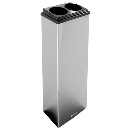 Imagem de Lixeira Inox Para Copos Descartáveis - Copos Duplos Agua