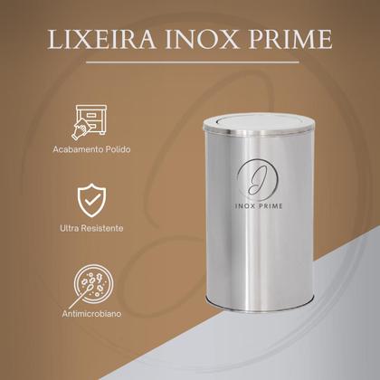 Imagem de Lixeira InoxPrime 12 Litros FlipTop 24x30