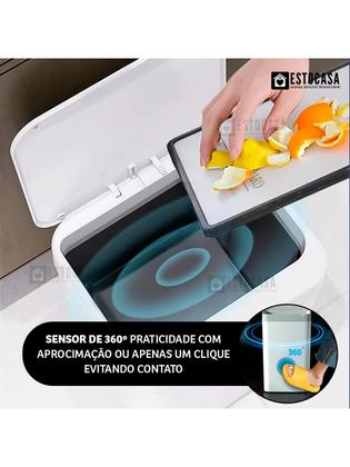 Imagem de Lixeira Inteligente Automática 15 Litros Sensor Proximidade