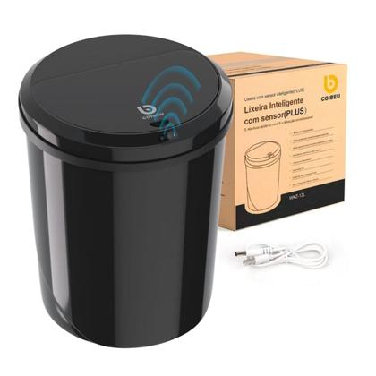 Imagem de Lixeira Inteligente Automática Modo Sensor Infravermelho 12l