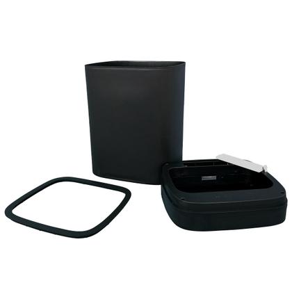 Imagem de Lixeira Inteligente Automática Preta com Sensor e Led 13L