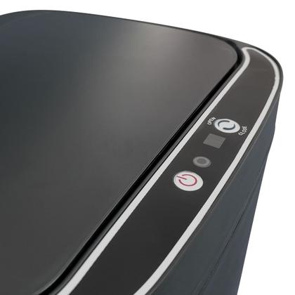 Imagem de Lixeira Inteligente Automática Preta com Sensor e Led 13L