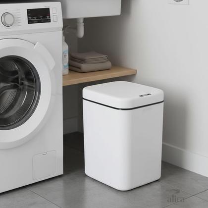 Imagem de Lixeira Inteligente Retangular 17L com Sensor Automático - Alira Home