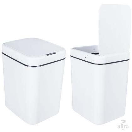 Imagem de Lixeira Inteligente Retangular 17L com Sensor Automático - Alira Home