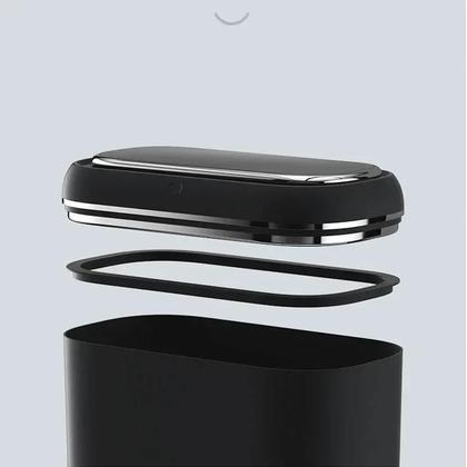 Imagem de Lixeira Inteligente Sem Toque De 14L Com Sensor Automático Para Banheiro E Cozinha, Lixeira Estreita