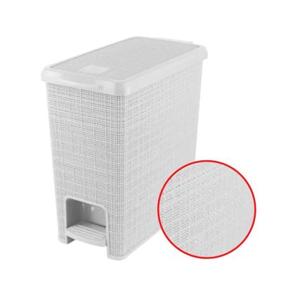 Imagem de Lixeira Juta Retangular 12 L Branco - Nitron