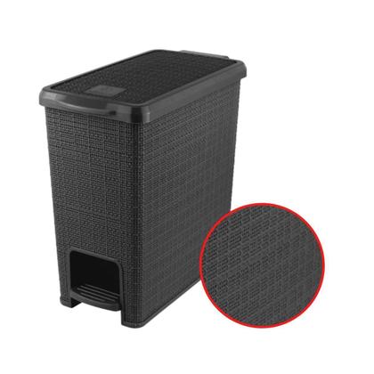 Imagem de Lixeira Juta Retangular 12 L Preto - Nitron