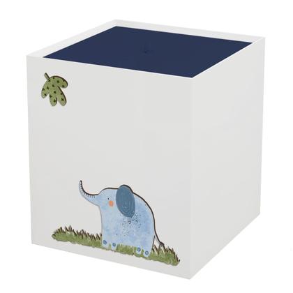 Imagem de Lixeira Kit Higiene MDF com Tampa Quarto Bebê Safari Zoo