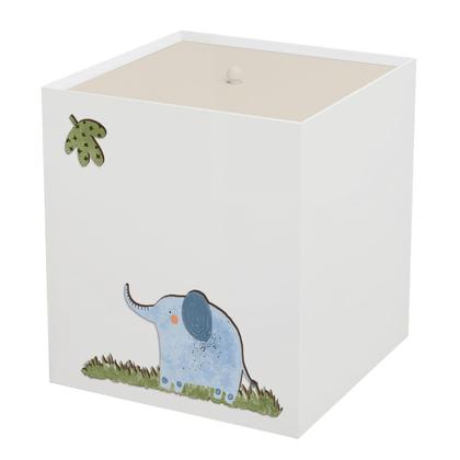 Imagem de Lixeira Kit Higiene MDF com Tampa Quarto Bebê Safari Zoo