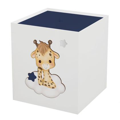 Imagem de Lixeira Kit Higiene MDF com Tampa Quarto Safari Baby Nuvem