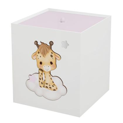 Imagem de Lixeira Kit Higiene MDF com Tampa Quarto Safari Baby Nuvem