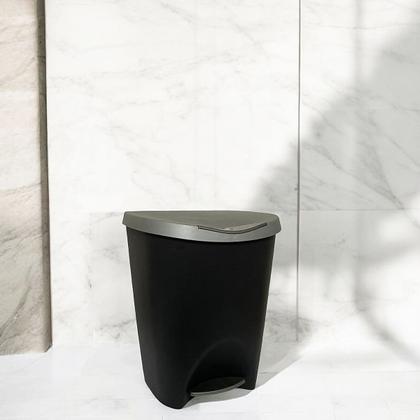 Imagem de Lixeira Lata De Lixo Com Pedal Plástica 15 Litros Colorida Reforçada Cesto Cozinha Banheiro