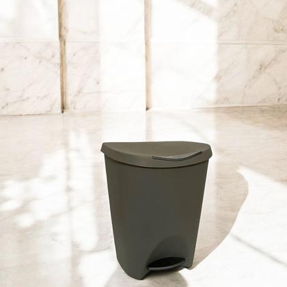 Imagem de Lixeira Lata De Lixo Com Pedal Plástica 15 Litros Colorida Reforçada Cesto Cozinha Banheiro