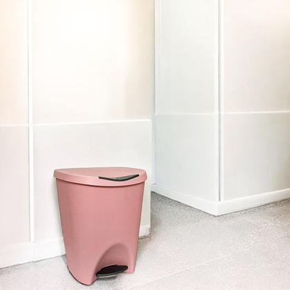 Imagem de Lixeira Lata De Lixo Com Pedal Plástica 15 Litros Colorida Reforçada Cesto Cozinha Banheiro