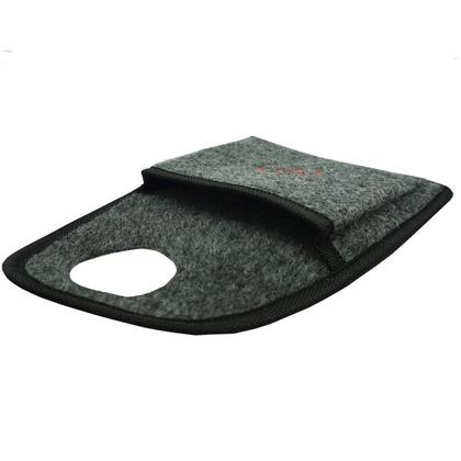 Imagem de Lixeira Lixinho Automotiva Carro Carpete Logo Bordado para Câmbio Grafite