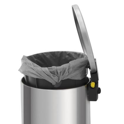 Imagem de Lixeira Loop Aço Inox Polido Balde Interno e Pedal 5 Litros - Tramontina 94547/005