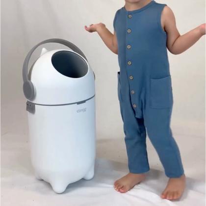 Imagem de Lixeira Mágica de Fralda Antiodor Clingo Higiene Prática Compacta